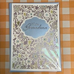 “For you, Grandma” paper lace Mother's Day Papyrus card